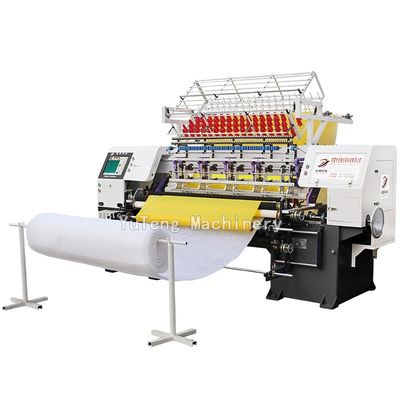 Industriële computergeïntegreerde enkelkop-quiltingmachine voor het maken van huistekstiel
