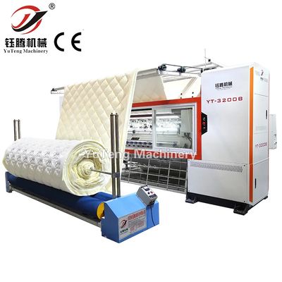 Hoge snelheid 1200 rpm gecomputereerde quilting machine met 2450 mm werkbreedte en automatische draad trimmen